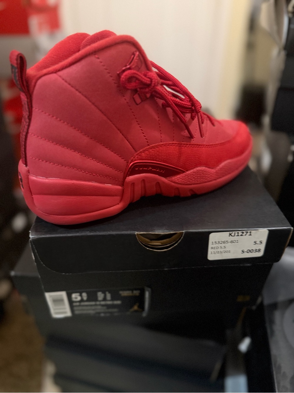Red Jordan 12 Sneakers - Brand: